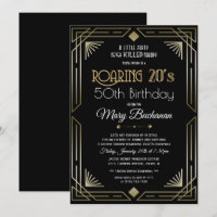 Roaring 20s Birthday Invitation