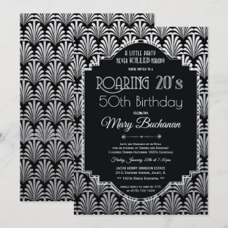 Roaring 20s Birthday Invitation