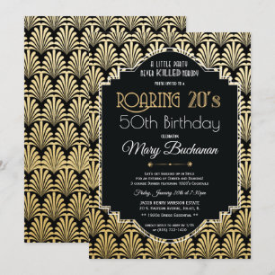 Roaring 20s Birthday Invitation