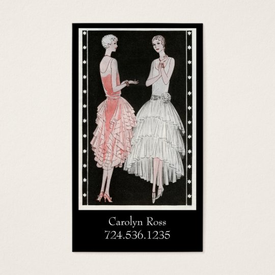 Roaring 20s Fashion Business Card