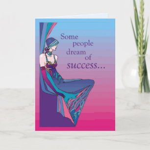 Roaring 20's Flapper Good Luck Card