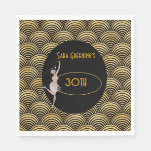 Roaring 20's Flapper Twenties Great Gatsby 1920 Napkin