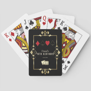 Roaring 20s Las Vegas Casino Royale 40th Birthday  Playing Cards