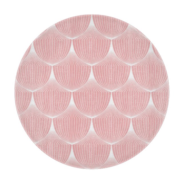 Roaring '20s Linear Scales: Elegant Pattern Cutting Board (Front)