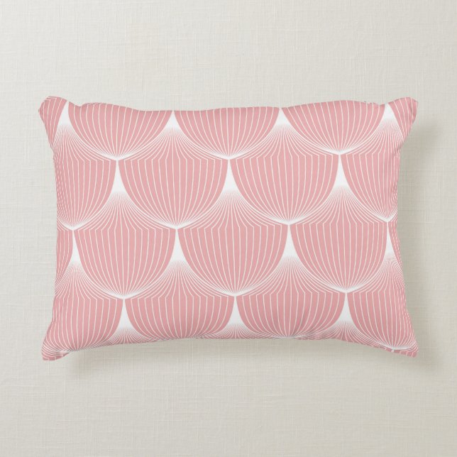 Roaring '20s Linear Scales: Elegant Pattern Decorative Cushion (Front)