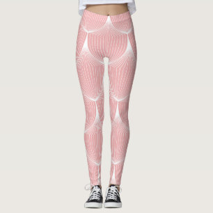 Roaring '20s Linear Scales: Elegant Pattern Leggings