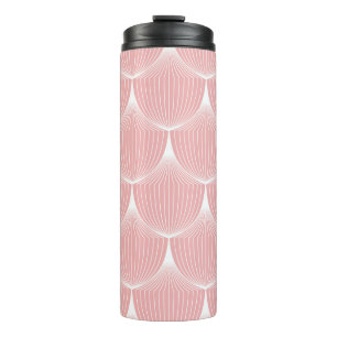 Roaring '20s Linear Scales: Elegant Pattern Thermal Tumbler