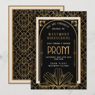 Roaring 20's Prom Invitation