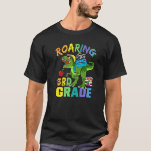 Roaring 3rd Grade Dinosaur Back To School Boys Gi T-Shirt