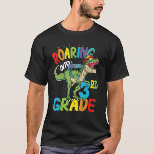 Roaring 3rd Grade Dinosaur Back To School  For Boy T-Shirt