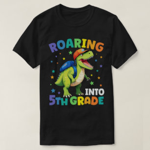 Roaring 5th Grade Dinosaur T Rex Back To School T-Shirt