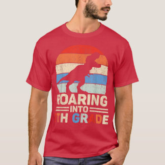 Roaring 7th Grade Back To School 1st Day Of School T-Shirt
