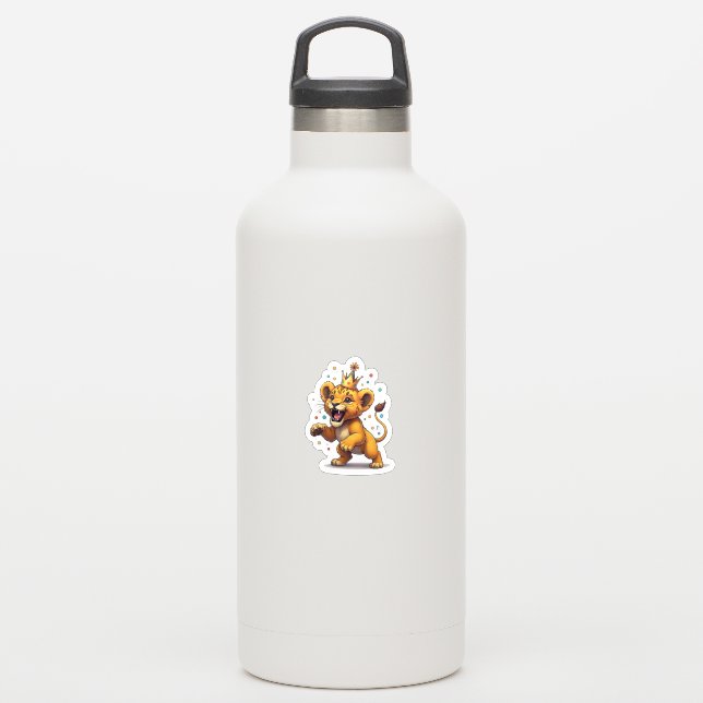  Roaring Baby Lion King Birthday (Waterbottle)