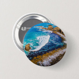 Roaring Bay At Nugget Point 6 Cm Round Badge