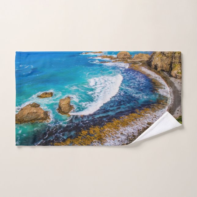 Roaring Bay At Nugget Point Bath Towel Set (Hand Towel)