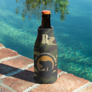 Roaring Bear and Camo Bottle Cooler