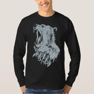 Roaring Bear Brown Bear Grizzly Predator Grizzly B T-Shirt