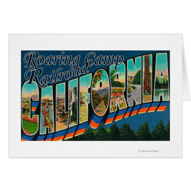 Roaring Camp Railroad, CA - Large Letter Scenes (Front Horizontal)