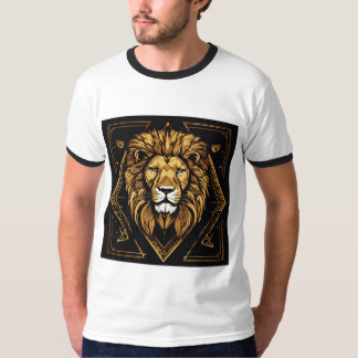 Roaring Confidence: The Lion Printed tshirt