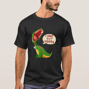 Roaring Dinosaur I Lost My 1st Tooth Funny Tooth F T-Shirt