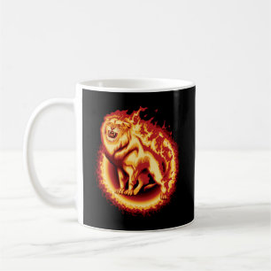 Roaring Fire Lion Coffee Mug