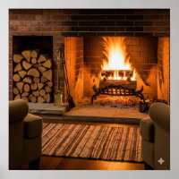 Roaring Fireplace