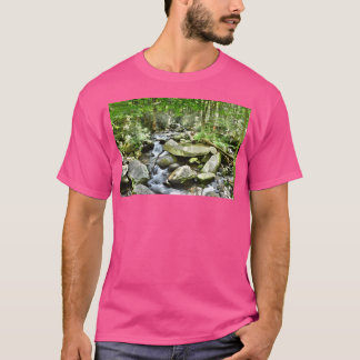 Roaring Fork Stream Great Smoky Mountains Active T-Shirt