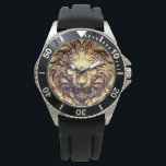 Roaring Gold Lion Head eWatch Watch<br><div class="desc">Roaring Gold Lion Head eWatch Watch.</div>