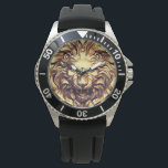 Roaring Gold Lion Head eWatch Watch<br><div class="desc">Roaring Gold Lion Head eWatch Watch.</div>