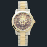 Roaring Gold Lion Head eWatch Watch<br><div class="desc">Roaring Gold Lion Head eWatch Watch.</div>