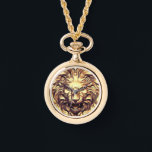 Roaring Gold Lion Head eWatch Watch<br><div class="desc">Roaring Gold Lion Head eWatch Watch.</div>