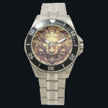 Roaring Gold Lion Head eWatch Watch<br><div class="desc">Roaring Gold Lion Head eWatch Watch.</div>