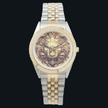 Roaring Gold Lion Head eWatch Watch<br><div class="desc">Roaring Gold Lion Head eWatch Watch.</div>
