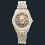 Roaring Gold Lion Head eWatch Watch<br><div class="desc">Roaring Gold Lion Head eWatch Watch.</div>