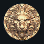 Roaring gold lion head magnet<br><div class="desc">Roaring gold lion head magnet.</div>