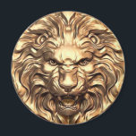 Roaring gold lion head magnet<br><div class="desc">Roaring gold lion head magnet.</div>