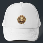 Roaring Gold Lion Head Trucker Hat<br><div class="desc">Roaring Gold Lion Head Trucker Hat.</div>