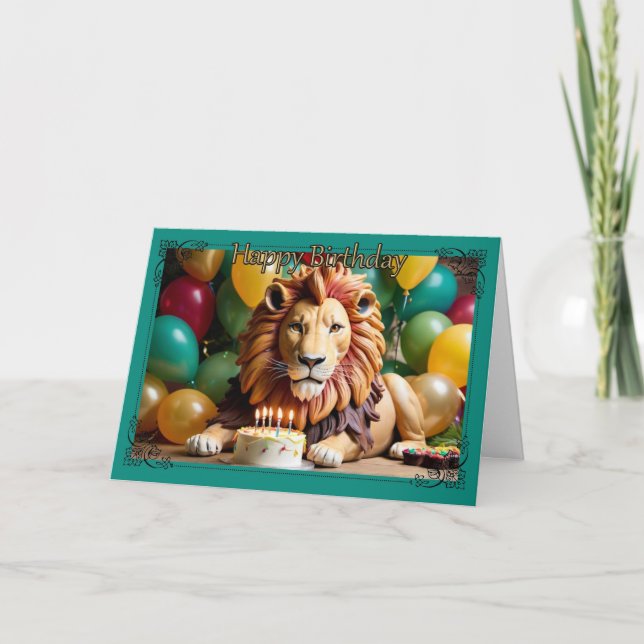 Roaring Good Celebration Boy's Birthday Card (Front)