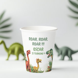 Roaring Good Time Dinosaur Paper Cups