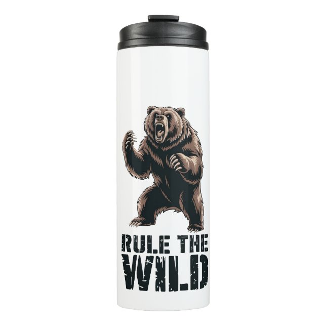 Roaring Grizzly Power Thermal Tumbler (Front)