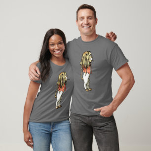 Roaring Humour: Smoking Lion Vintage Cartoon T-Shirt