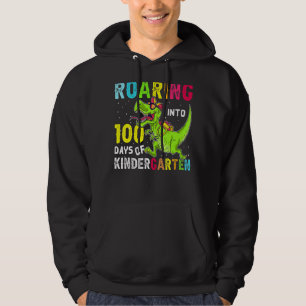 Roaring Into 100 Days Kindergarten Hoodie
