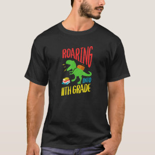 Roaring Into 11th Grade Dinosaur Teacher Back To S T-Shirt