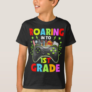 Roaring Into 1st Grade - Teacher 1st Grade T-Shirt