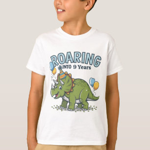 Roaring Into Birthday Kids Cool T-shirt
