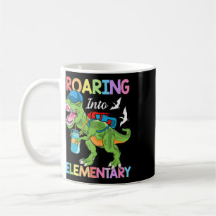 Roaring Into Elementary Dinosaur Boys Girls Byck T Coffee Mug