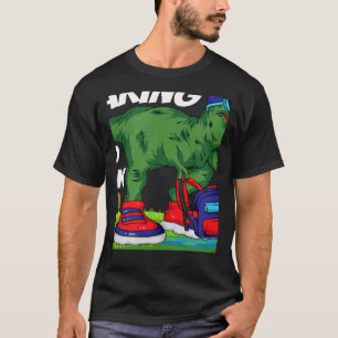 Roaring into Pre K Dinosaur Rex Back to School Kid T-Shirt
