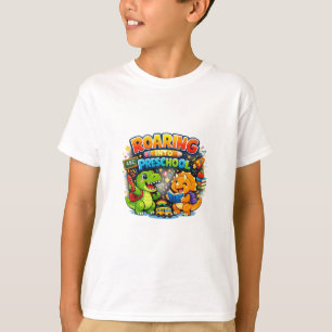 Roaring Into Preschool Cute Dinosaur Kids Back To T-Shirt