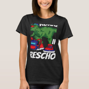 Roaring into Preschool Dinosaur Rex Back to School T-Shirt