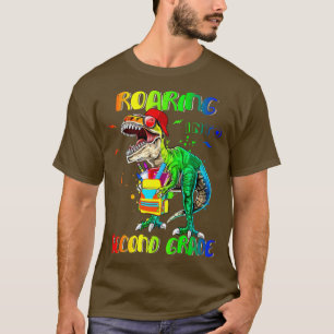 Roaring Into Second Grade Back to School 2nd Class T-Shirt